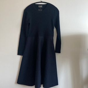 100% wool black dress US 12